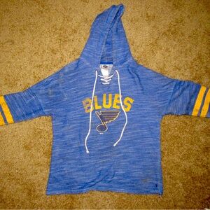 St. Louis Blues NHL hoodie. Blue white and yellow. multiple pairs and sizes